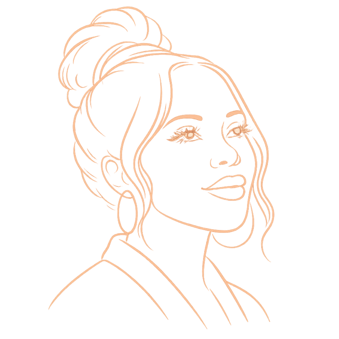 Soft feminine portrait representing spiritual becoming